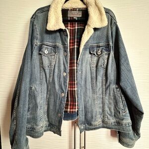 Torrid Denim Jacket with Sherpa Collar